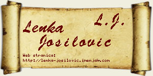 Lenka Jošilović vizit kartica